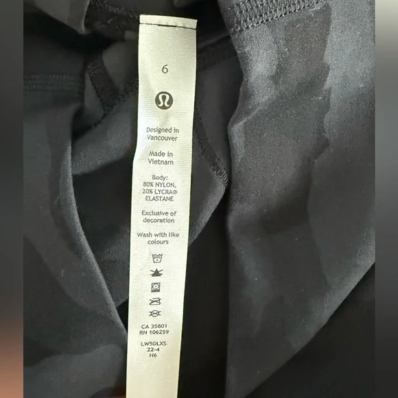 NWT Lululemon 🍋 Peloton Align Camo Leggings-Sz 6 - Picture 6 of 7